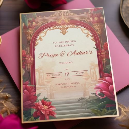 2 Indian Wedding Invitation Animated Digital & Printable For All Religions
